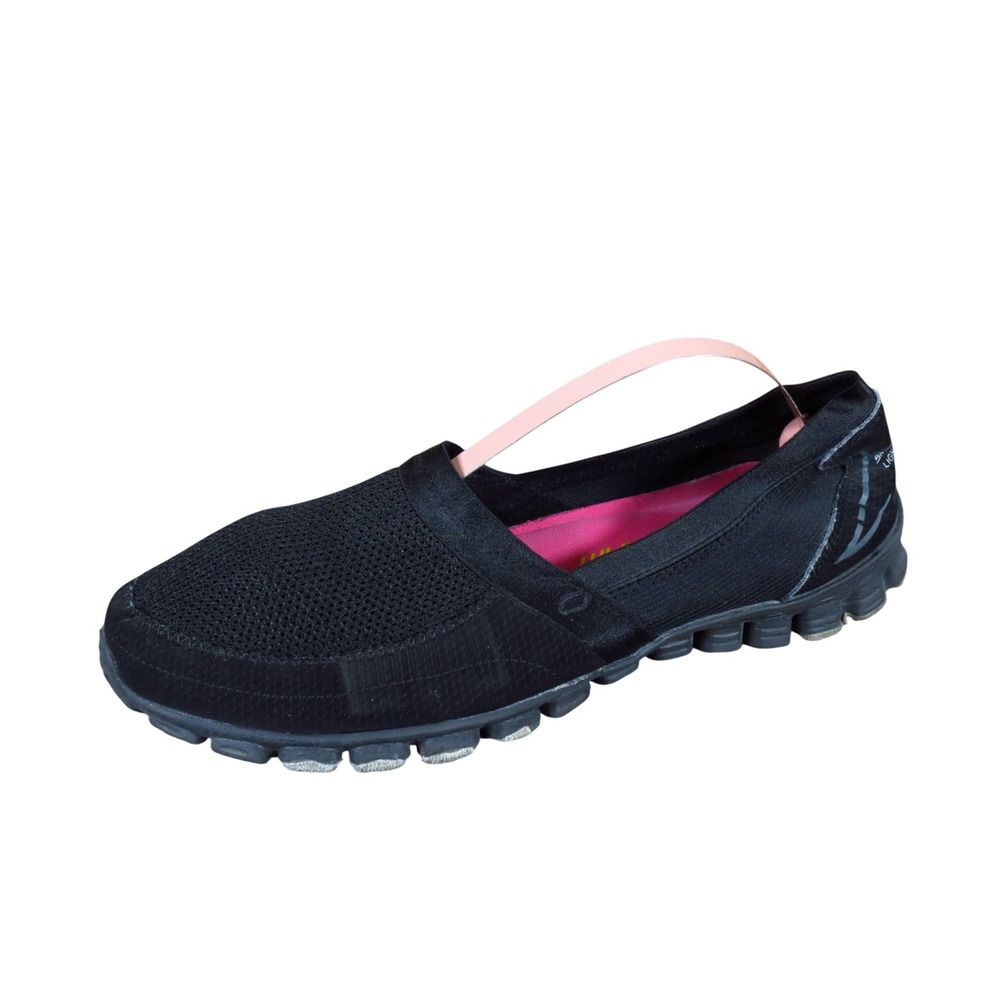 Skechers EZ Flex Take It Easy Women Slip On Shoe Size 8 Walking Black Textile